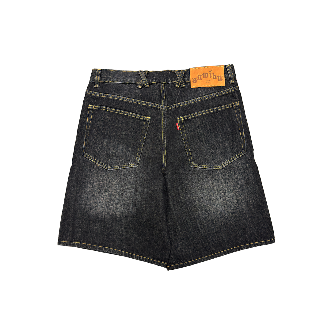 Kross kata Denim Shorts | Washed Black