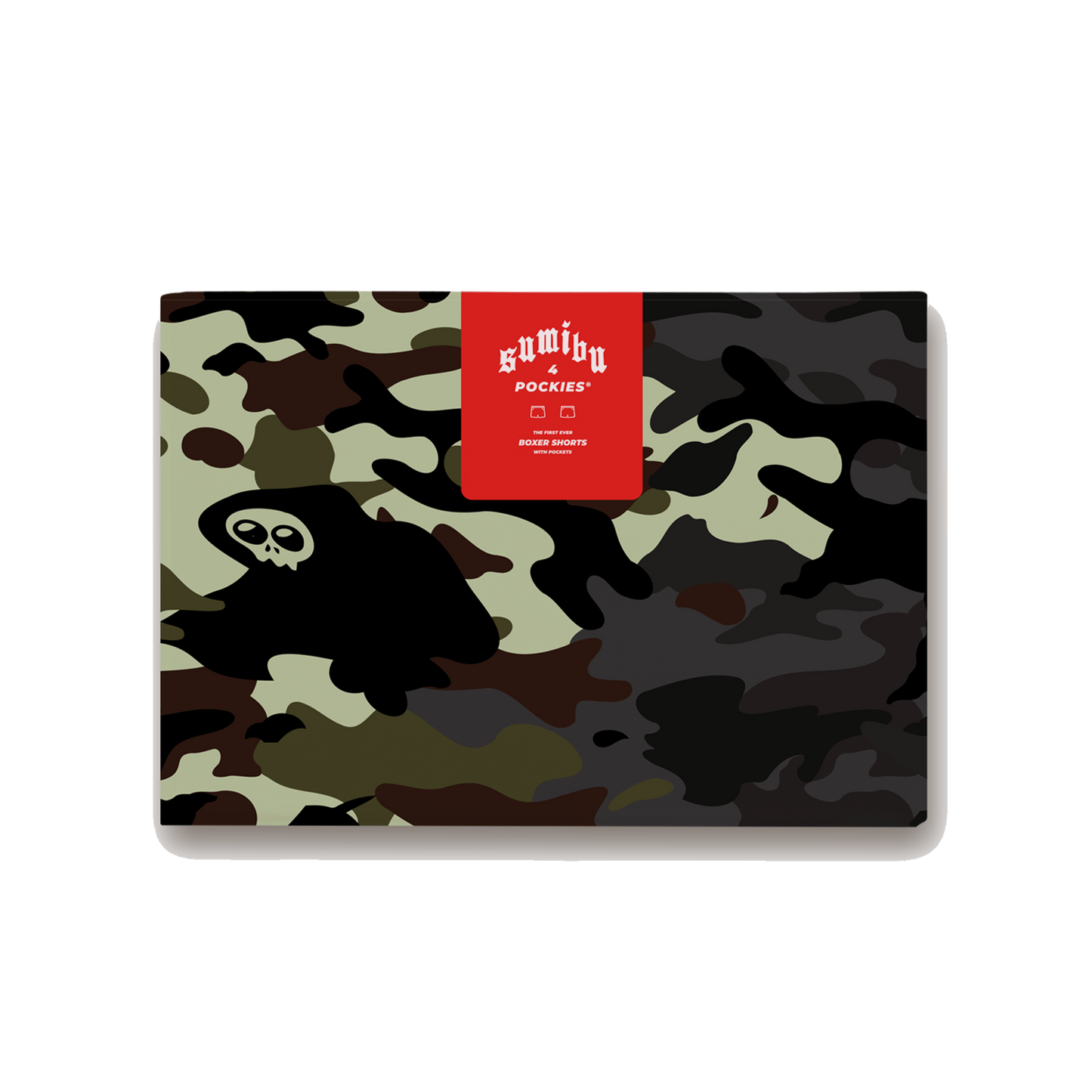 Sumibu x Pockies Boxer Shorts 2-Pack | Mint Camo & Black