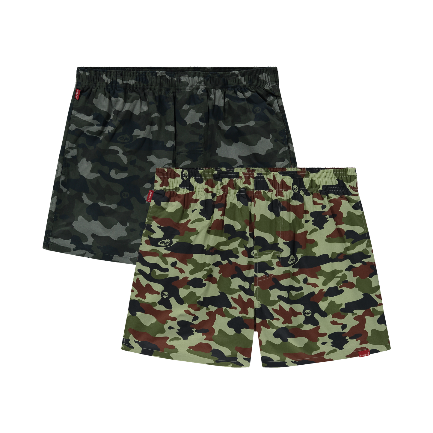 Sumibu x Pockies Boxer Shorts 2-Pack | Mint Camo & Black