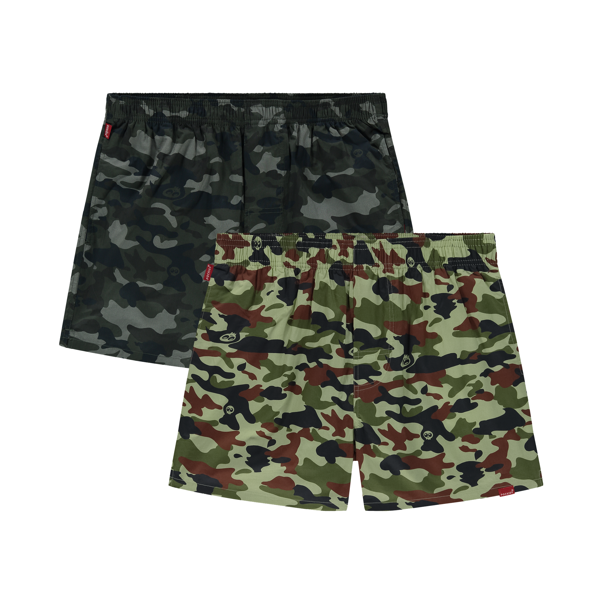 Sumibu x Pockies Boxer Shorts 2-Pack | Mint Camo & Black