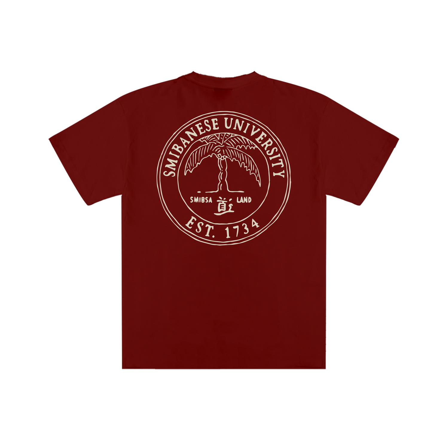 Smibanese Tee | Bordeaux