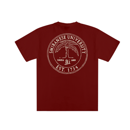Smibanese Tee | Bordeaux