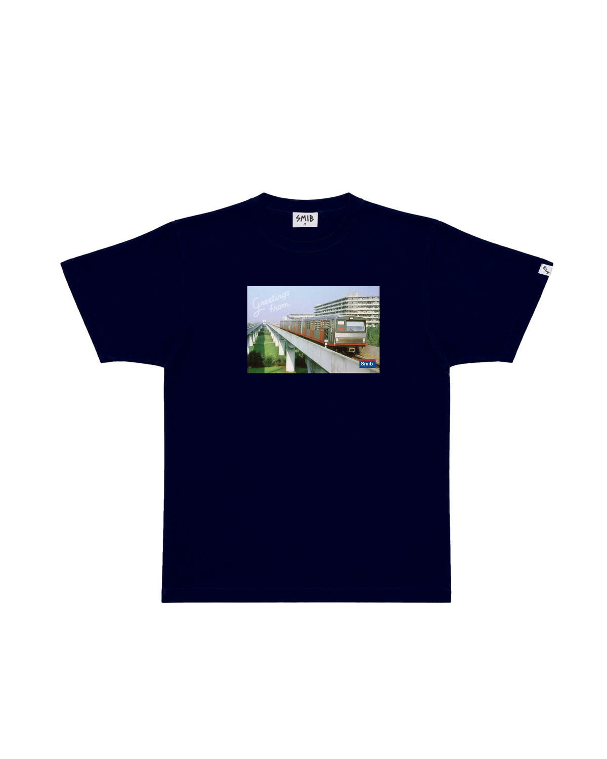 Greetings from Smib, Metro Tee | Navy