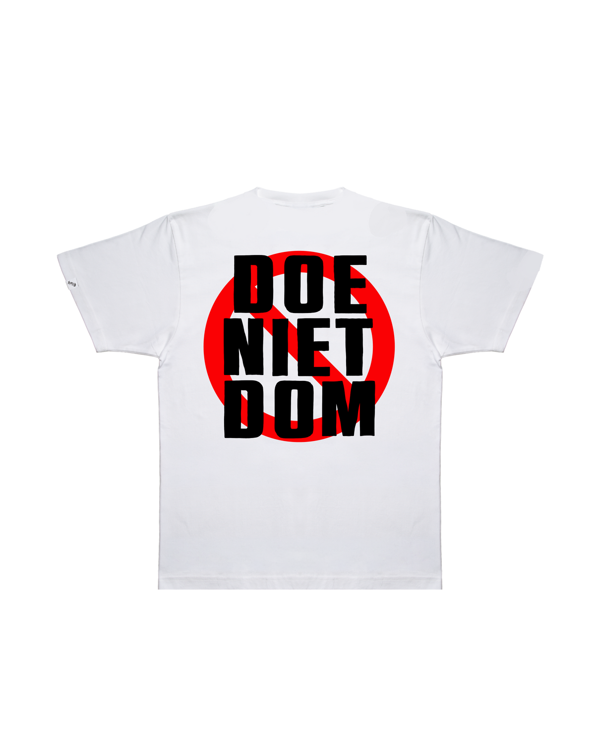 Doe Niet Dom Tee | White
