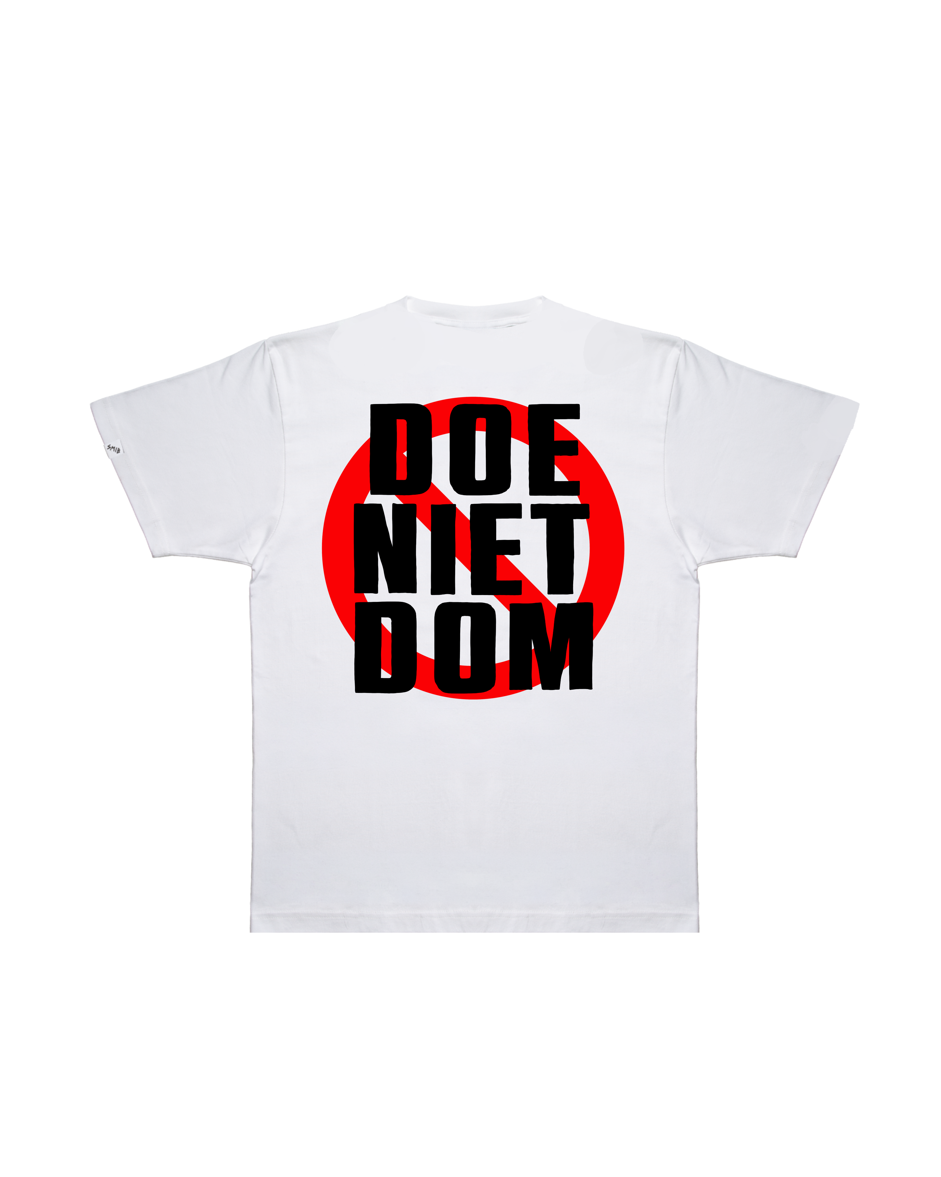 Doe Niet Dom Tee | White