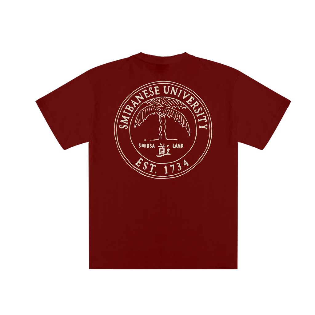 Smibanese Tee | Bordeaux