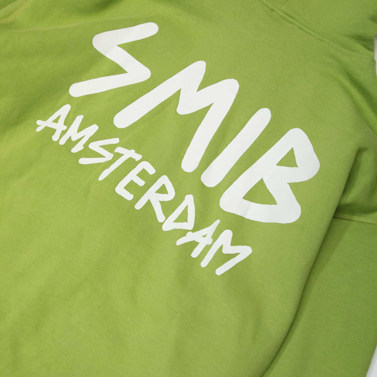 Smib Amsterdam Tiny Zip Hoodie | Matcha Green