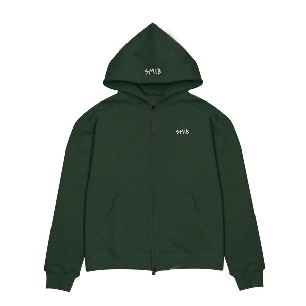 Tiny Ol' Smib Zip Hoodie | Green