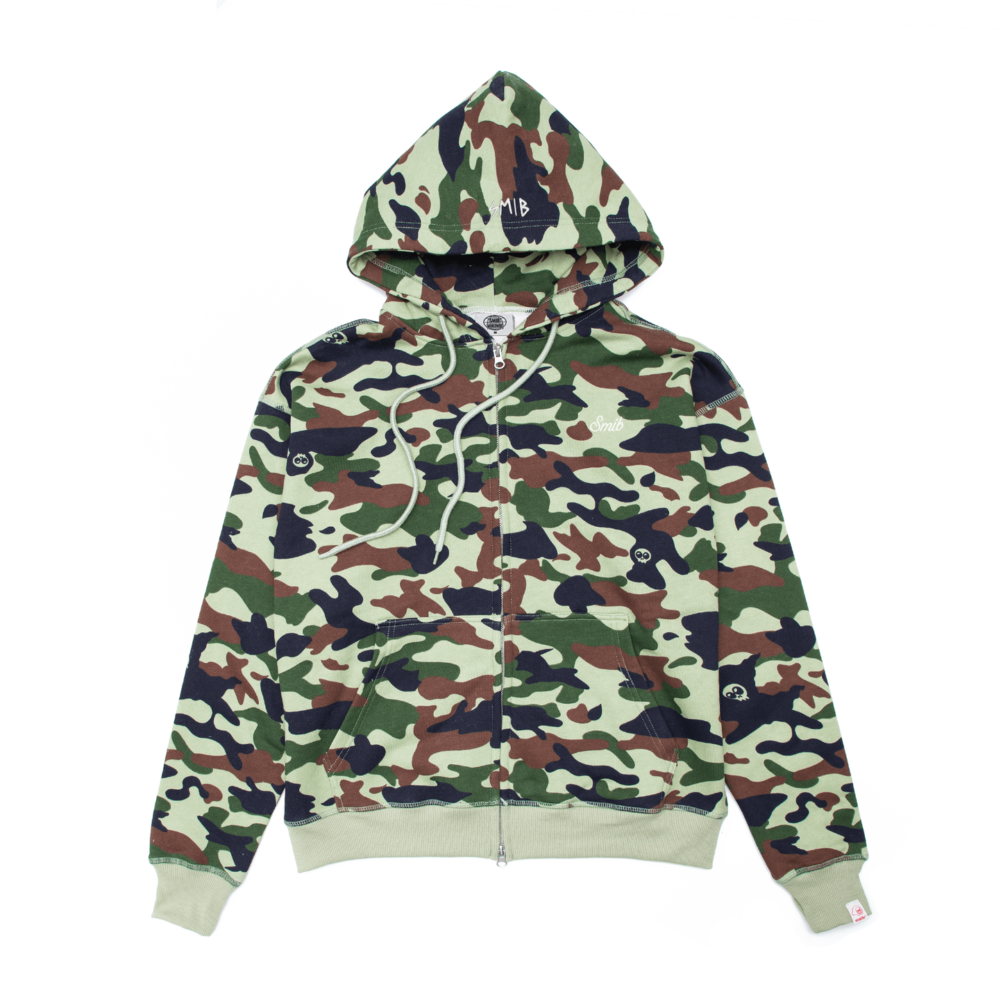 Zip-Hoodie | Mint-Camo