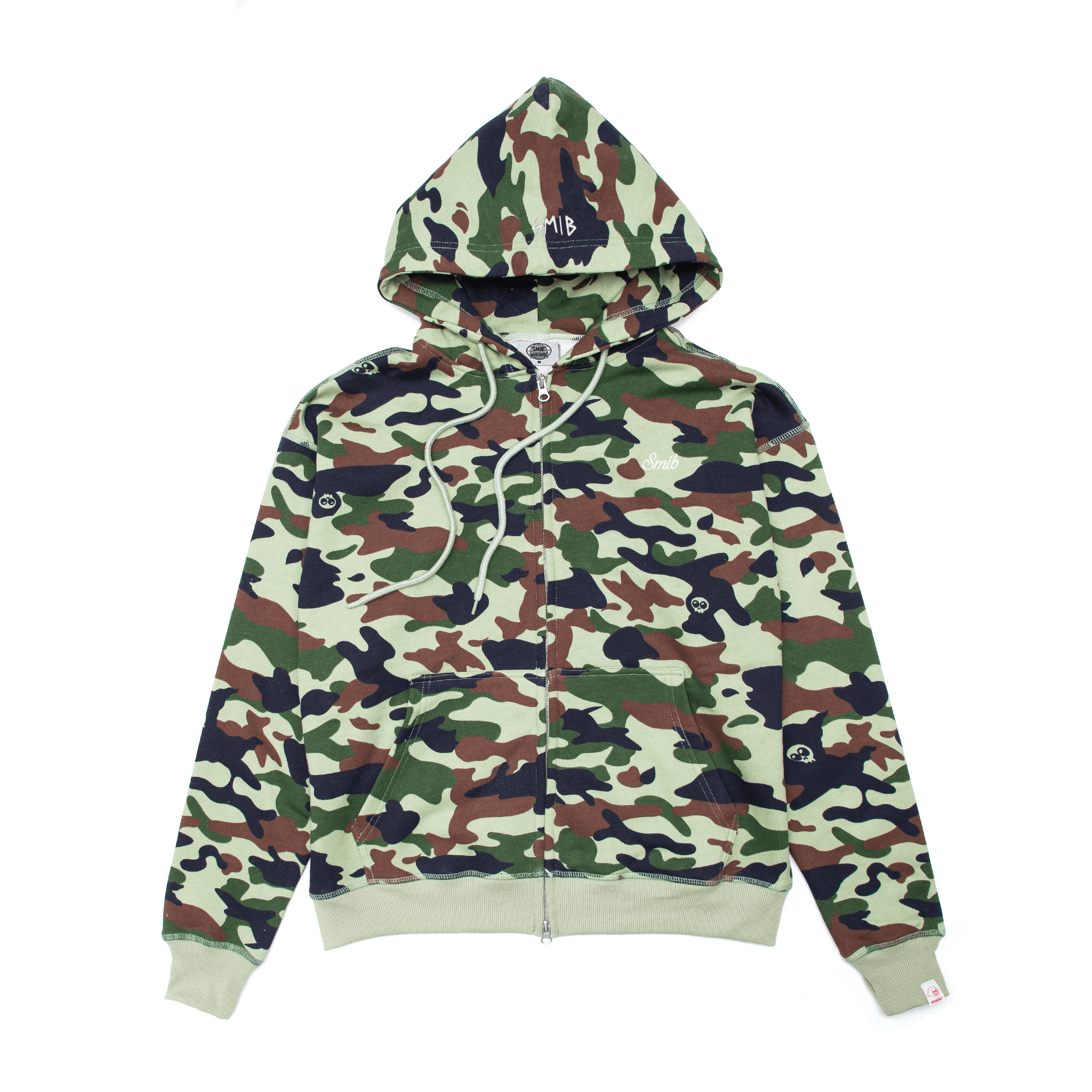Zip-Hoodie | Mint Camo