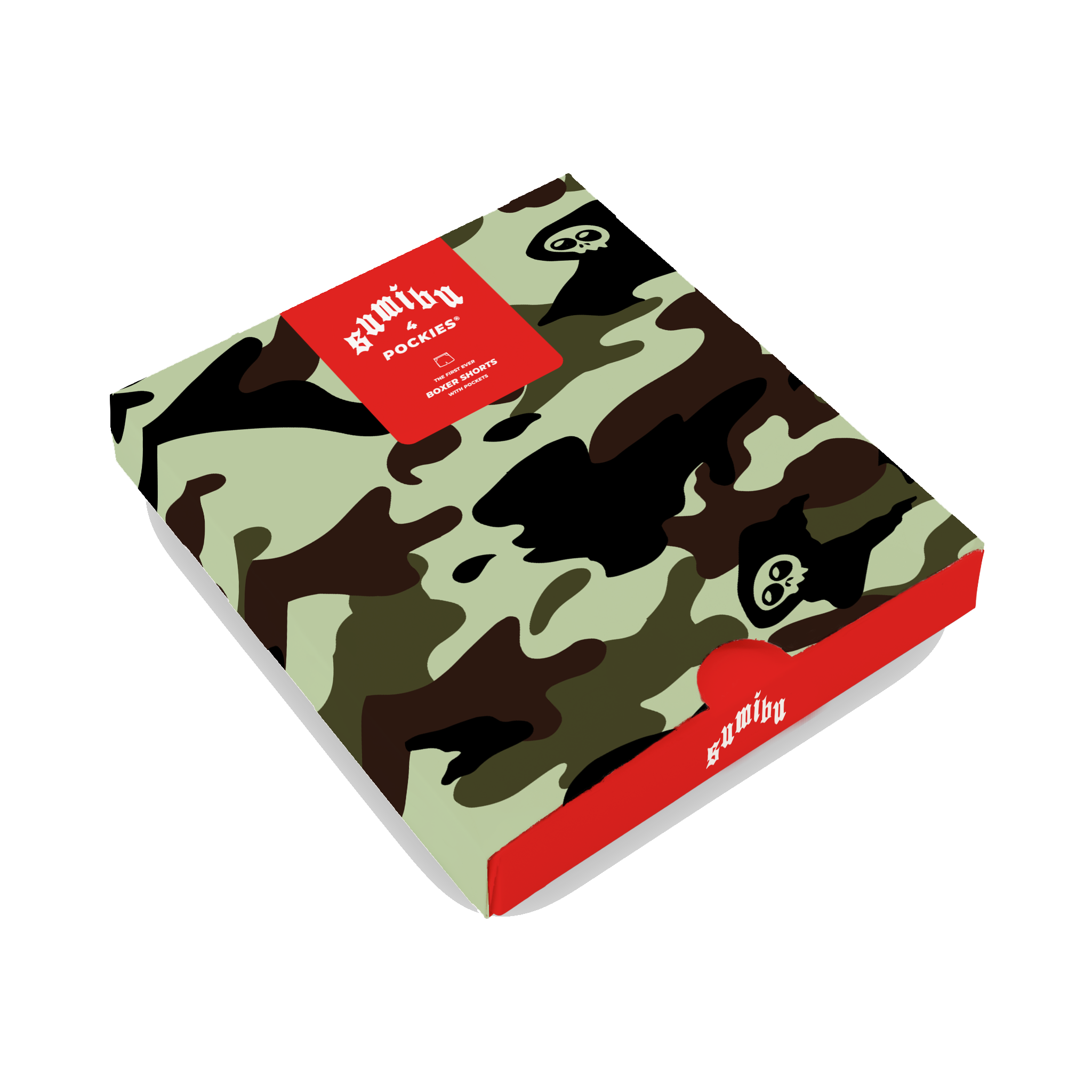 Sumibu x Pockies Boxer Shorts | Mint Camo