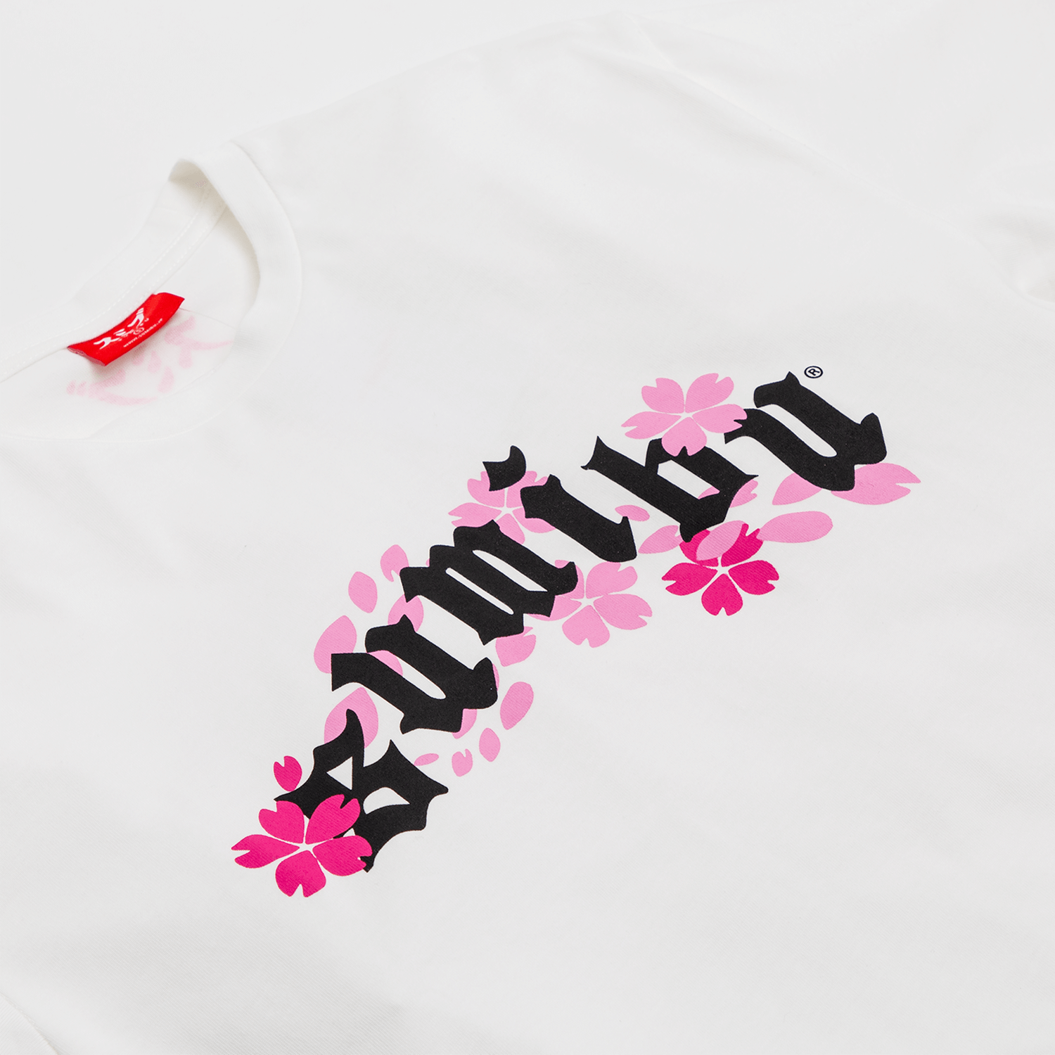 Sumibu Sakura T-shirt White Detail